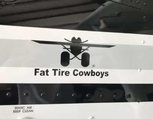 Fat Tire Cowboys Laser Cut Sticker